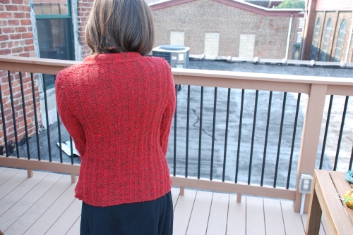 Red and Brown Marl Sweater